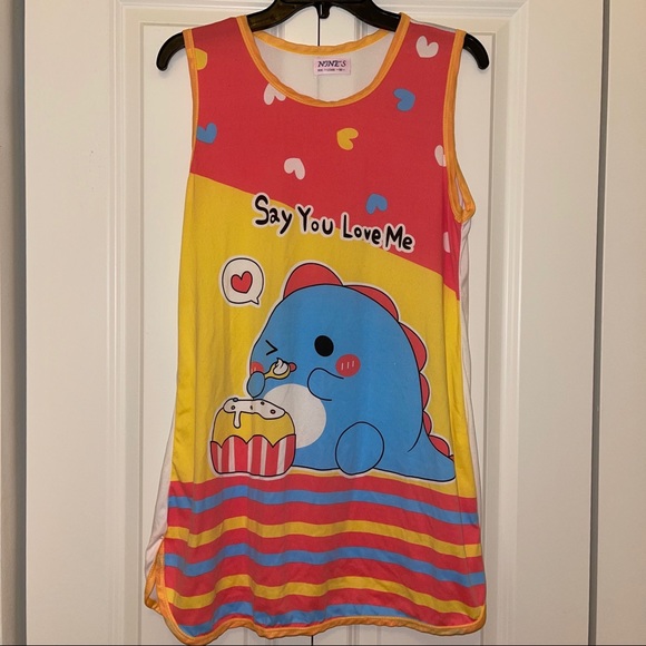 nines Pajamas Nines Girls Dinosaur Pajama Nightgown Poshmark